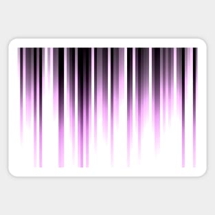 Ultra violet madness, dark shades lines print Sticker